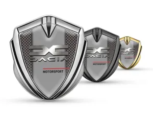Dacia 3D Emblem Abzeichen Luxus Finish Legierung 3D Detail